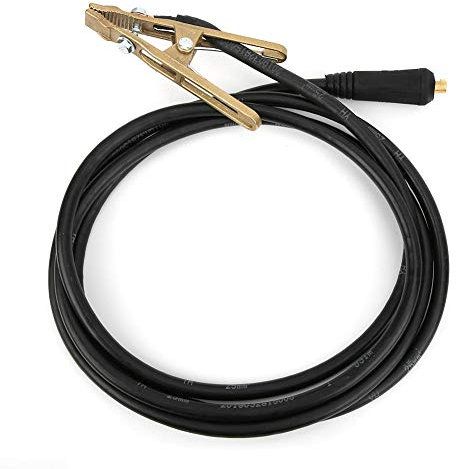 Cosiki Poste de soudage TIG, 260A Masse pour MIG TIG Soudage Pince de Masse en Laiton MMA Arc Soudeur Pince de Terre 3Meter 25mm² Pince de Soudage de Fil MIG Pince