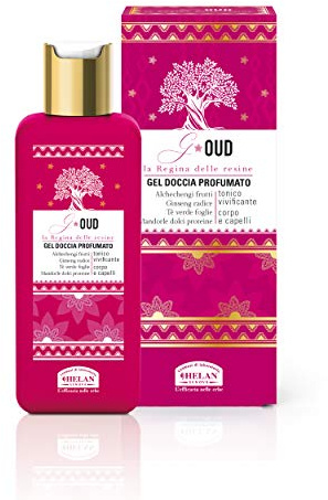 Helan, G-Oud, Shampoo e Bagnoschiuma, Docciaschiuma Gel Profumato con Mandorle Dolci - Bagno Schiuma Delicato e Naturale Corpo e Capelli - Doccia Shampoo Fresco e Nutriente, 200 ml - Made in Italy