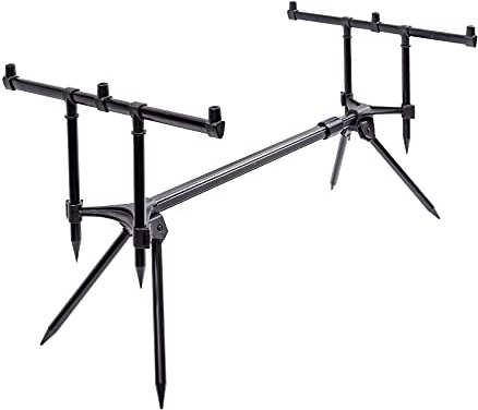 Carp On - Leichte Aluminium 3 Ruten Session-Master Pod – verstellbarer Körper 81-132 cm mit festen Beinen und robuster Tragetasche – für Karpfen und alle allgemeinen Probenfisch-Sets [25-3401]
