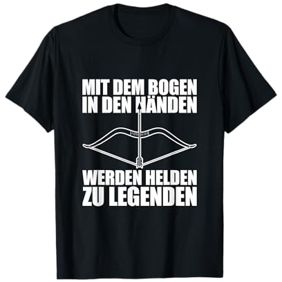 Herren Pfeil und Bogen Bogenschießen Bogensport Bogenschütze T-Shirt