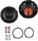 JBL Stage1 61F Lautsprecher mit Einbauset kompatibel mit Audi TT (8N) 1998-2006 Türen vorne 400 W 165mm 2 Wege Koax
