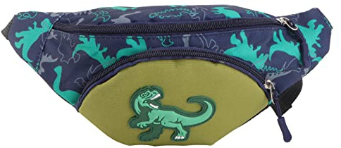 TENDYCOCO Dinosaurier Bauchtasche Gürteltasche Dinosaurier Bauchtasche Bauchtaschen Brustbeutel Schultertasche für Jungen Mädchen, Grün 1, 32 * 7 * 13cm, modisch