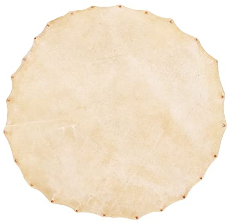 Bnineteam Ziegenleder Trommelfell für Bongo, Schamanen- & 8-14-Zoll-Djembe, 36 cm, Klarer Ton, Robust & Langlebig, Authentischer Klang,