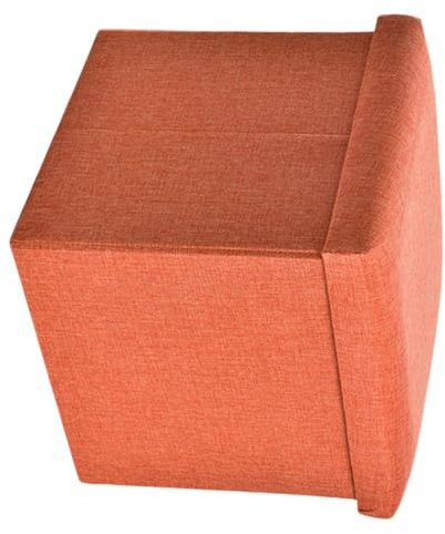 FUNOMOCYA Orange Faltbarer 30x30x30cm Aufbewahrungshocker