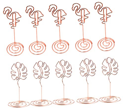 GETAJGHSD Halter Im Hawaii-stil Memohalter Aus Hochwertigem Material Tischnummernhalter Foto Clips Für Namenskarten Und Menüs Wiederverwendbar Für Hochzeiten Und Feiern