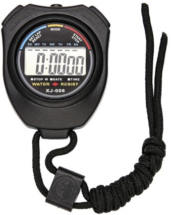 Reloj de tiempo deportivo, tiempo contador de tiempo, tiempo impermeable para la aptitud, Yoga Running Swimming Clock Home Baking Timer con gran pantalla para árbitro, estudiantes, atleta