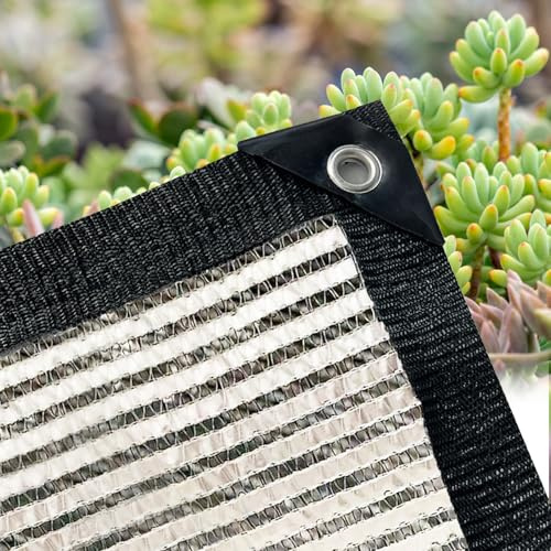 BeGrit 55% Aluminet Reflective Shade Cloth 2m x 2m Aluminum Shade Net UV Protection & Cooling Netting Heat-reflecting Mesh Silver Solar Blocking Fabric for Greenhouse Gardens Patios Shelters Cars