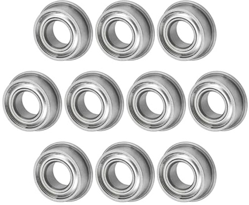 M METERXITY 10-Pcs MF84ZZ Roulement À Billes À Flasque 4 x 8 x 3mm | Roulements À Flasque, Acier Chromé (GCr15), Double Bouclier Métallique, Pour Wheelbarrow Printer Fax Machines Power Tools