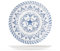 Set de 6 assiettes plates Azulejo en mélamine décorée – 27 cm – Design portugais, bleu et azur – Style méditerranéen, lavables en lave-vaisselle