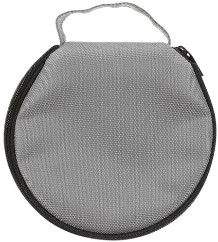 Healeved Estuche para CD de Coche y Casa Gran Capacidad para 20 Discos Tela Oxford Gris Bolsa Portátil Cremallera Protector contra Rayones Organizador para CD y DVD para Automóvil y