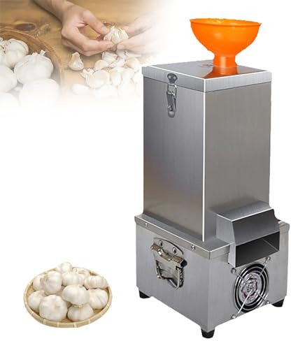 Peladora de ajos eléctrica de 300W, peladora portátil de ajos secos enteros, 25 KG/H de alto rendimiento for ajos secos