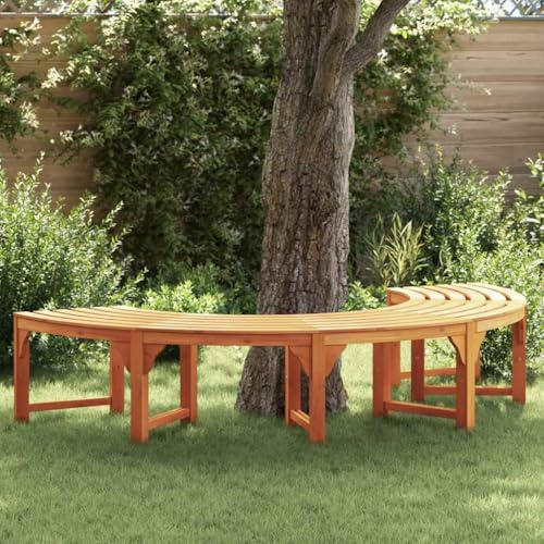 Mokuyary trädbänk, 4-sits, 210 x 80 x 45 cm, balkong | Massiv eukalyptus träbänk parkbänk, balkongbänk utomhusbänk för trädgård terrass