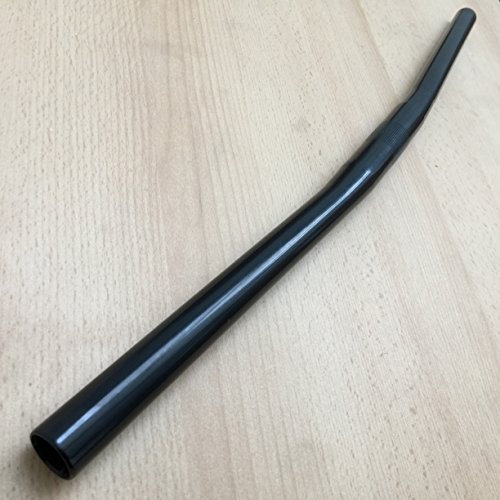Kalloy UNO Lenker Flat Bar Aluminium MTB Singlespeed Fixie Fahrrad 25,4mm 580mm (Schwarz)