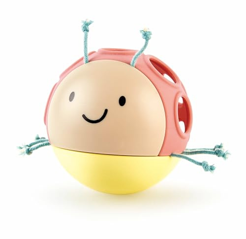 Hape Marienkäfer Marlon - Tastspielzeug, Motorikspielzeug für Babys, Greifling aus Holz & BPA-frei, Montessori-Spielzeug, Sensorik und spielerisches Lernen, für Kinder ab 10 Monaten