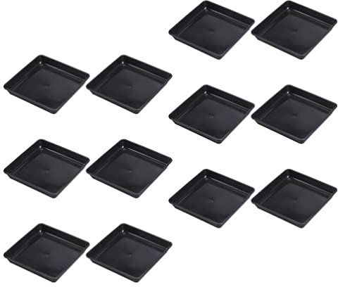 Cabilock 12st Blumentopf Tablett Pflanzentopf Untertasse Tabletts Für Blumentö Blumenkübel Untersetzer Sukkulenten T? Untersetzer Blumentopfuntersetzer Anlage Plastik Wasserschale
