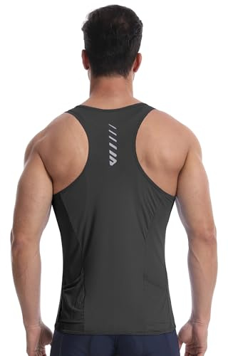 Lo.gas Rennrad Trikot Herren Ärmellos Radtrikot – Angenehm kühlend leicht Tanktop Fahrradtrikot mit Taschen für Radsport und Training