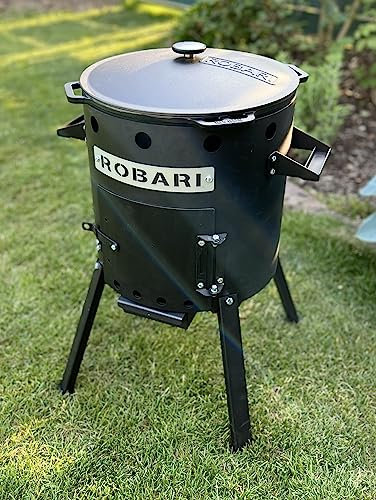 ROBARI Feuerofen + Gusseisen Kasan 12 L mit Deckel Utschak Set Kazan