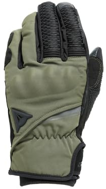 Dainese - Trento D-Dry® Gloves, Winter Motorradhandschuhe, wasserdicht, mit Knöchelschützern, Mann, Schwarz/Weinblatt, M