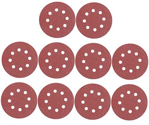 BUGUUYO 50stücke Klett-schleifscheiben Schleifpapier Rund Pads Mit Aluminiumoxid-körnung