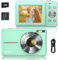 Sevenat Digitalkamera FHD 1080P 44MP Fotokamera Fotoapparat Digitalkamera mit 32G Karte 16X Digitalzoom Kompakt Einfache Tragbare Digital Kamera für Kinder Senioren Mädchen Anfänger Teenager(Grün)