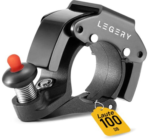 Legery Campanello per bicicletta estremamente piccolo, mini campanello per bicicletta, 100 dB, in alluminio, per mountain bike, bici da corsa, manubrio da 22 – 24 mm