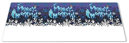 EHOMERY Mauspad Individuell Mousepad Lang Weihnachten Mauspad Klein Mousepad Custom Für Die Schreibtischdekoration - 1 Pack [30x80 cm]