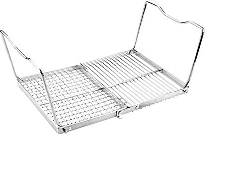 WXPXYBF Parrilla de Barbacoa portátil de Acero Inoxidable, Parrilla de Barbacoa Plegable, Accesorios de Barbacoa para Uso al Aire Libre, Camping, Picnic y Cocina