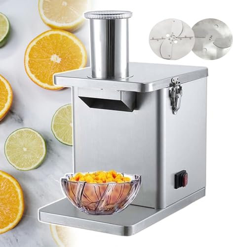 Picadora de Verduras y Frutas, cortadora eléctrica de Verduras, Motor de Cobre Puro de 250 W, cortadora casera de Zanahorias, Patatas y pepinos.
