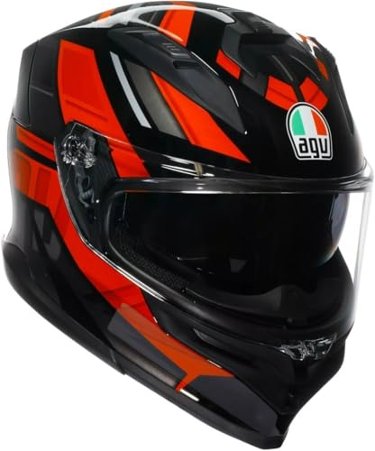 AGV K7 Taurax Helm, schwarz/rot, XL (61/62) | Beschlaghemmend