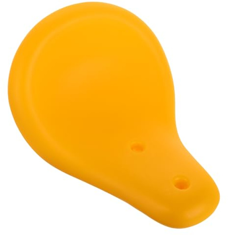 Amosfun Replacement Plastic Seesaw Seat Pad for Toddler Rocker Chair Parts, Weather-resistant Outdoor Play Equipment for Kids’ Playground, Yellow Plastic Seat Component for Montessori Toys