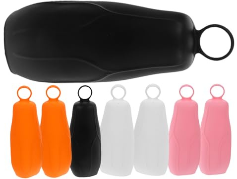 CTIRCHIU Manicotti in Silicone Per Bottiglie Da Viaggio Impermeabili 8 Pezzi Set Piccoli Guaine Elastiche Per Shampoo e Lozione Accessori Per Toiletta Viaggio Sicurezza Anti-perdita