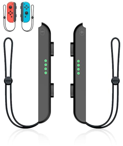 UYRVAPE 1 Paar Schalter Gamepad Riemen mit automatischem Schloss, schwarzes verstellbares Controller Armband, tragbares Ersatz Zubehör für Switch-Spiel(Plastik)
