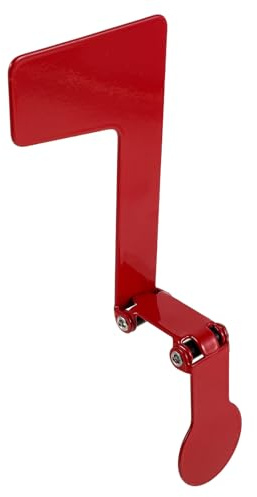 Toyvian Drapeau de Boîte aux Lettres en Acier Inoxydable Rouge Pliable, Accessoire pour Boîtes aux Lettres Extérieures en Bois, Pierre et Métal, Indicateur Visible pour Jardin et Terrasse