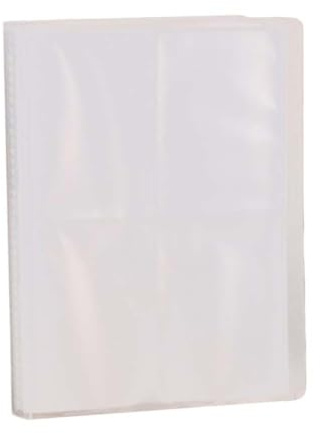 OFFSCH 160 Feuilles Album Photo Vertical 4 Pouces Pages Transparentes en Pp, Rangement pour Billets et Photos, 160 Pochettes, Design Minimaliste et Élégant pour Décoration et Présents