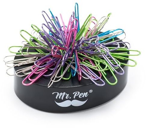 Señor – Escritorio Juguetes, magnética juguete de escritorio, pisapapeles, Cool Regalos, stress relief juguetes, juguete con 100 clips de papel, Clips de papel soporte de escritorio, escritorio, Desk