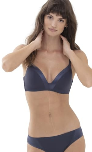 Mey Damen Bi-Stretch-BH - Bügelloser BH mit gepolsterten Cups und verstellbaren Zierträgern - Perfekte Passform und luxuriöser Glanz - Dessous Serie Glorious - 74247