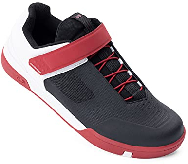 Crankbrothers Unisex Stempel Speed Lace Fahrradschuhe, Rot Schwarz Weiß