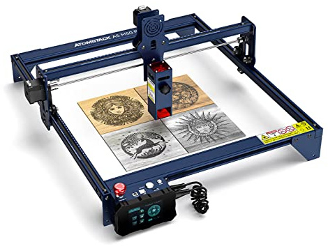 ATOMSTACK A5 M50 PRO Laser Graviermaschine, Lasergravierer 40W, Ultrafeine Offline CNC Laserschneider und Gravurmaschine, Diodenlasergravur für Holz Metall Stein Glas, 410 x 400 mm