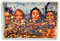 Adventa Bloque de marco de fotos acrílico transparente con purpurina de 4 x 6 estrellas (dorado) – ideal como regalo personalizado o decoración del hogar
