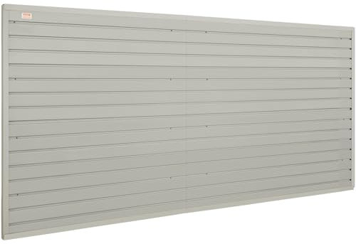 VEVOR Panneau à Lattes Mural Garage 1220x310 mm Panneau Rangement Outils 8PCS Panneaux Muraux Porte-outils Capacité 34 kg pour Atelier, Magasin de Détail, Mur Garage, Organisation Stockage Artisanal