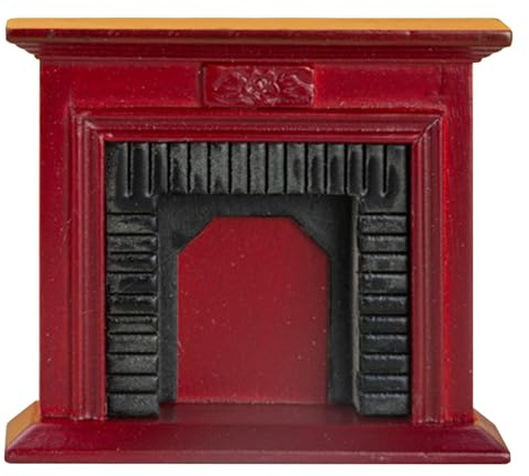 Cheminée de maison de poupée 1 à 12 échelles Simulation DIY Vintage Cheminée miniature Décorative Meubles de maison de poupée Décor de maison de poupée en bois Cheminée miniature pour maison de poupée