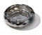 CDXHOME Cendrier en Verre Cristal, élégant Porte-Cigare en Cristal Gris pour la décoration de Table de Bureau à Domicile et de Bureau (Gris Cristal, 4,7 Pouces)