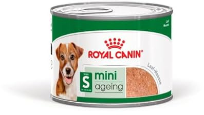 Royal Canin Mini Adult Ageing 12+ | 12 x 195 g | Nourriture Humide pour Chiens Senior de Petite Taille (1 à 10 kg) | De 12 Ans | Teneur énergétique adaptée