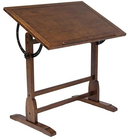 Zeichentische, Zeichentisch, Zeichentisch aus Holz, kippbarer Tisch-Zeichentisch für Künstler, Einstellbarer Winkel, zum Malen, Zeichnen, Grafikdesign, Schreiben, Lesen