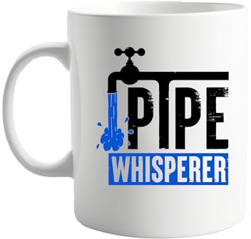 Pipe Whisperer 11oz Mug - Funny Gift for Plumbers, Sarcastic Coffee Mug for Handymen, Plumbing Humor, Unique Birthday Present for the DIY Enthusiast, Father's Day Gift for Dad Who Fixes Everything