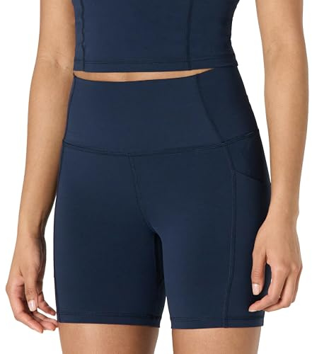 Amazon Essentials Damen Active FormFlex Butterweiche Bikershorts Mit Hoher Taille Für Yoga Und Radfahren