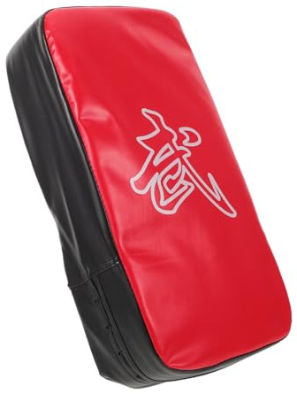 DECOMELODY Bouclier de Frappe Épais PU EVA pour Entraînement de Kickboxing et Taekwondo Protection Confortable pour Arts Martiaux Cible de Pied Poing Rouge