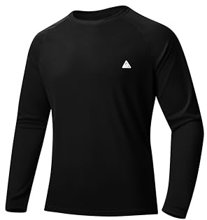 ZITY Men's UPF 50+ UV Protection Long Sleeve T-Shirt Breathable Moisture Wicking Rash Guard for Outdoor Sports Running Fishing Hiking Swimming