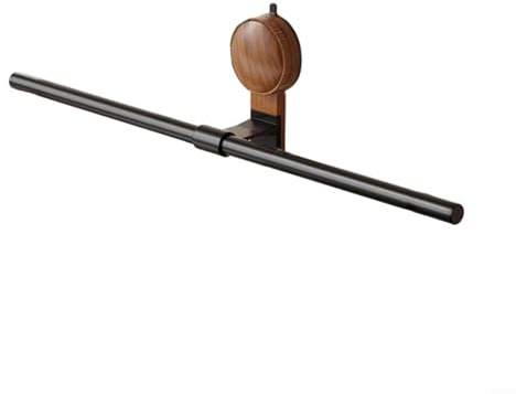 Fauhapyway Toallero con ventosa de 30 cm, sin taladro, de madera de nogal, para azulejos de baño (50 cm)