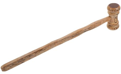 Healeved Mazo de Juez de Madera Wenge Cómodo y Portátil Diseño Elegante para Estudiantes de Derecho y Jueces en Representaciones Escolares